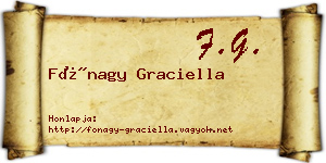 Fónagy Graciella névjegykártya